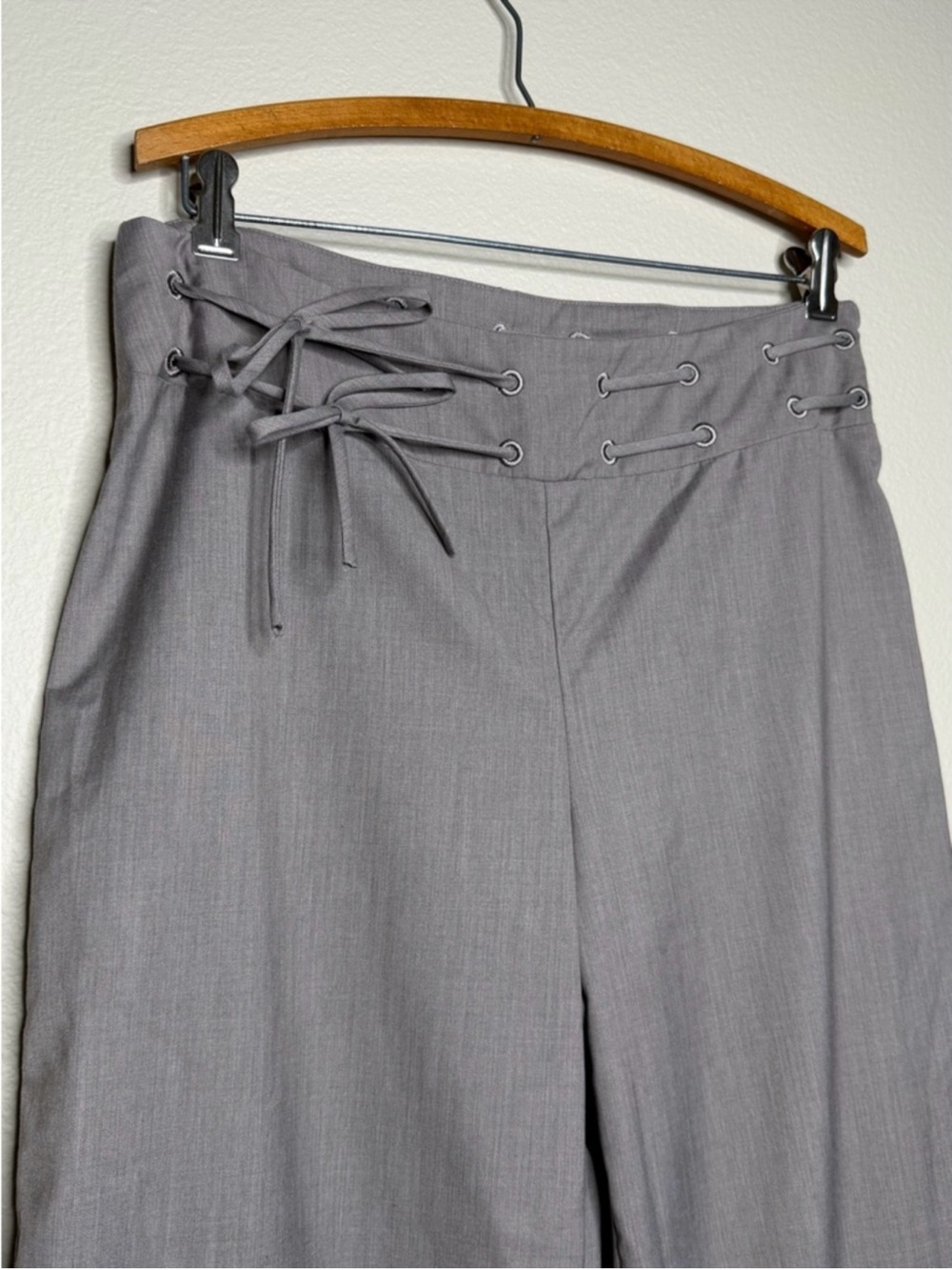 NWT Princess Polly Just Have Fun Wide Leg Pant Grey Effortless Baggy Minimalist - Picture 7 of 9